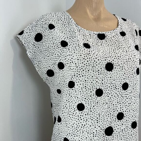 Jacqueline de Yong Women’s Short Sleeve Polka Dot size 34 Listed as Small - Picture 5 of 13